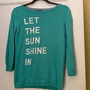 Talbots Kelly green sweater